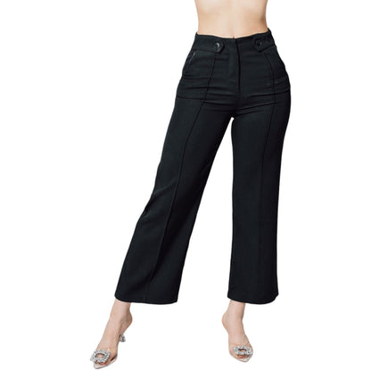 Pantalon Con Boton Elegante