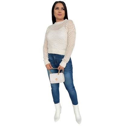 Sweater Tejido De Punto Calado