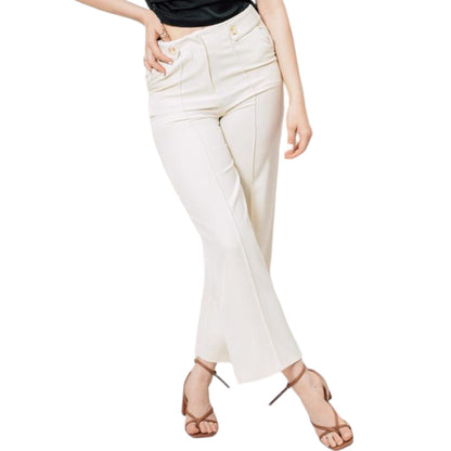 Pantalon Con Boton Elegante